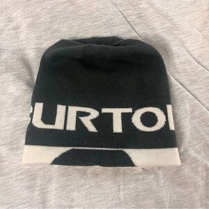 Burton Reversible Billboard Beanie Gray & White 90’s Y2K Skiing Snowboarding